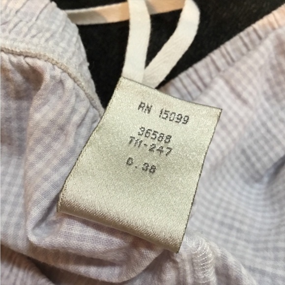 Sears Medium soft purple and white tiny check sleep/ lounge Capri - Picture 4 of 9